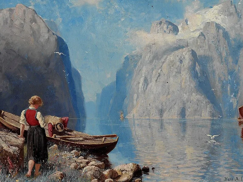 1881-Hans Andreas Dahl - Paesaggio del fiordo